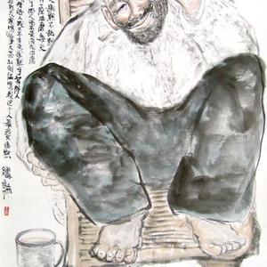 王炬国画新作－快活神仙