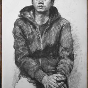 李福斌素描肖像写生作品2