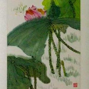 仿任伯年荷花