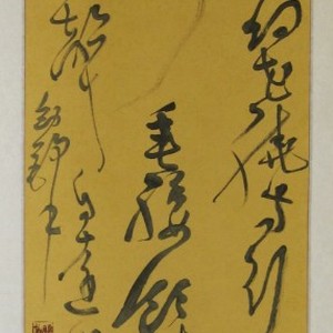 四尺对开草书条幅