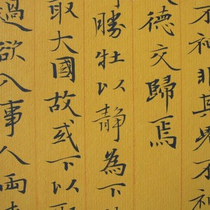 小楷《老子》第15页局部