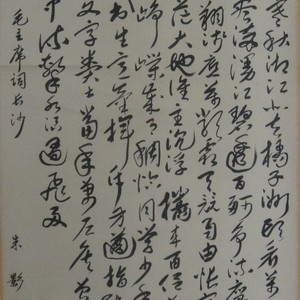 毛主席词长沙（草书）