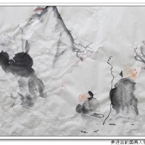 2 雪山觅梅图70cmX136cm  2010