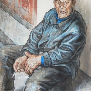 《补鞋师傅》
