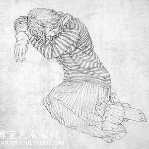 存在－8(眩).白描