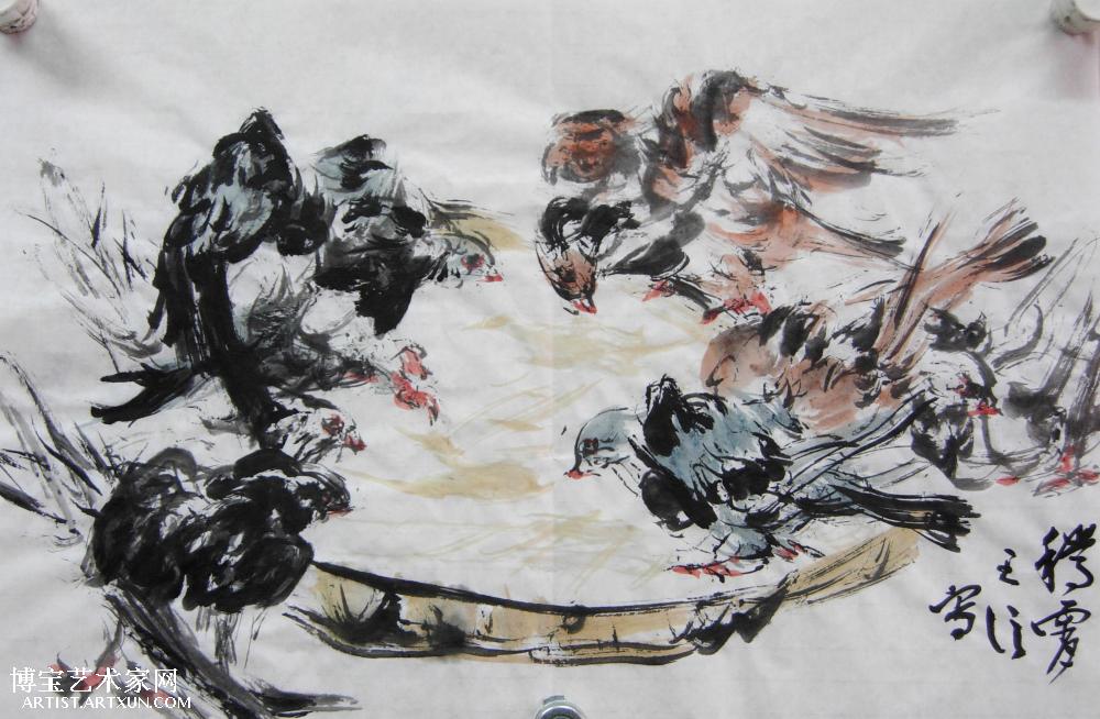 王信的画鸽艺术系列之二