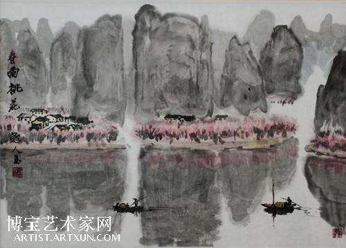 春雨桃花