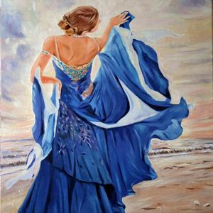 Dancing at beach