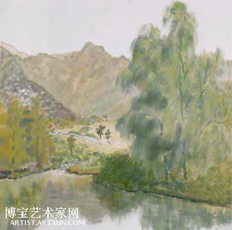 清秋丽影 山中归路