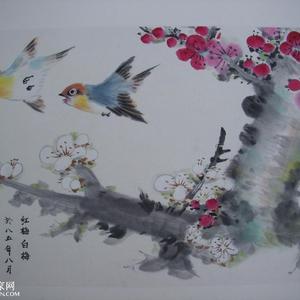 红梅白梅