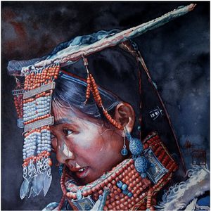014《普兰姑娘》 36X36