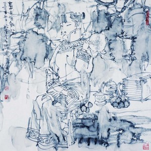 读书图68x68cm