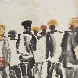 背影 生宣纸 30×36厘米 2008年