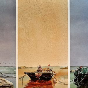 秋泊三晓112X76厘米2013年