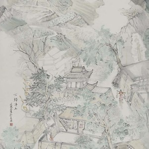 心归净土 90×180cm