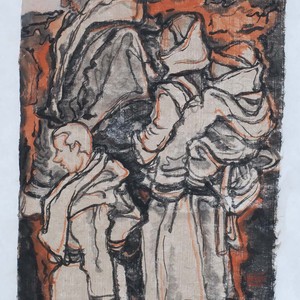 5巫卫东《吉祥.甘南》水墨系列-3 45x30cm2017