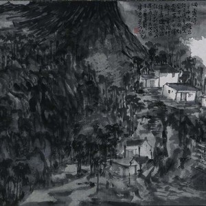 丝绸之路写生之炳灵寺33x65cm  2015