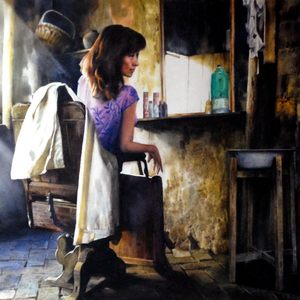 古镇发屋80X108cm