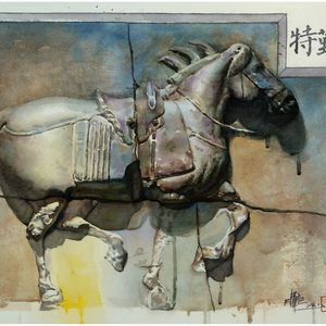 022《六骏1--特勤骠》53X73