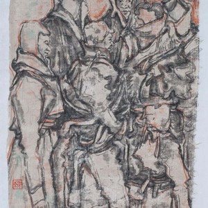 15巫卫东《吉祥.甘南》水墨系列-21 45x30cm2017.