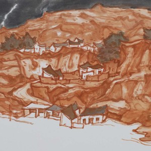 4巫卫东《陇西写生之一》33x22cm 2016