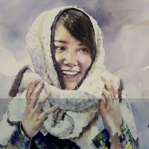 《秋风吹江南》53×74cm