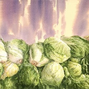 秋白菜74X42厘米2017年