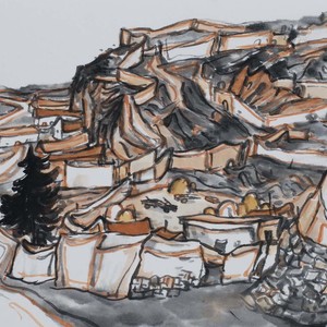 9巫卫东《河西写生之二》33x22cm 2016
