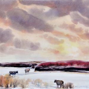 达赖湖畔 50.5X36.5