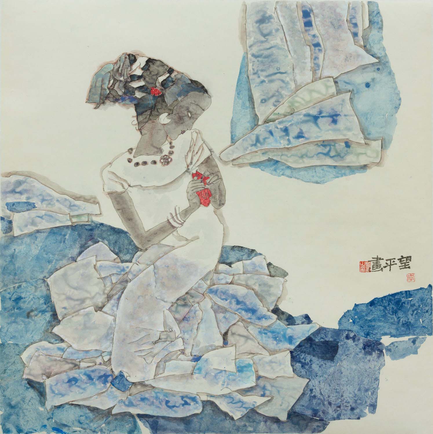 蓝调   680x680cm