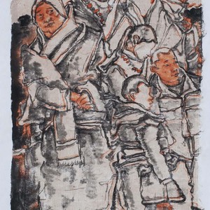 11巫卫东《吉祥.甘南》水墨系列-9 45x30cm2017