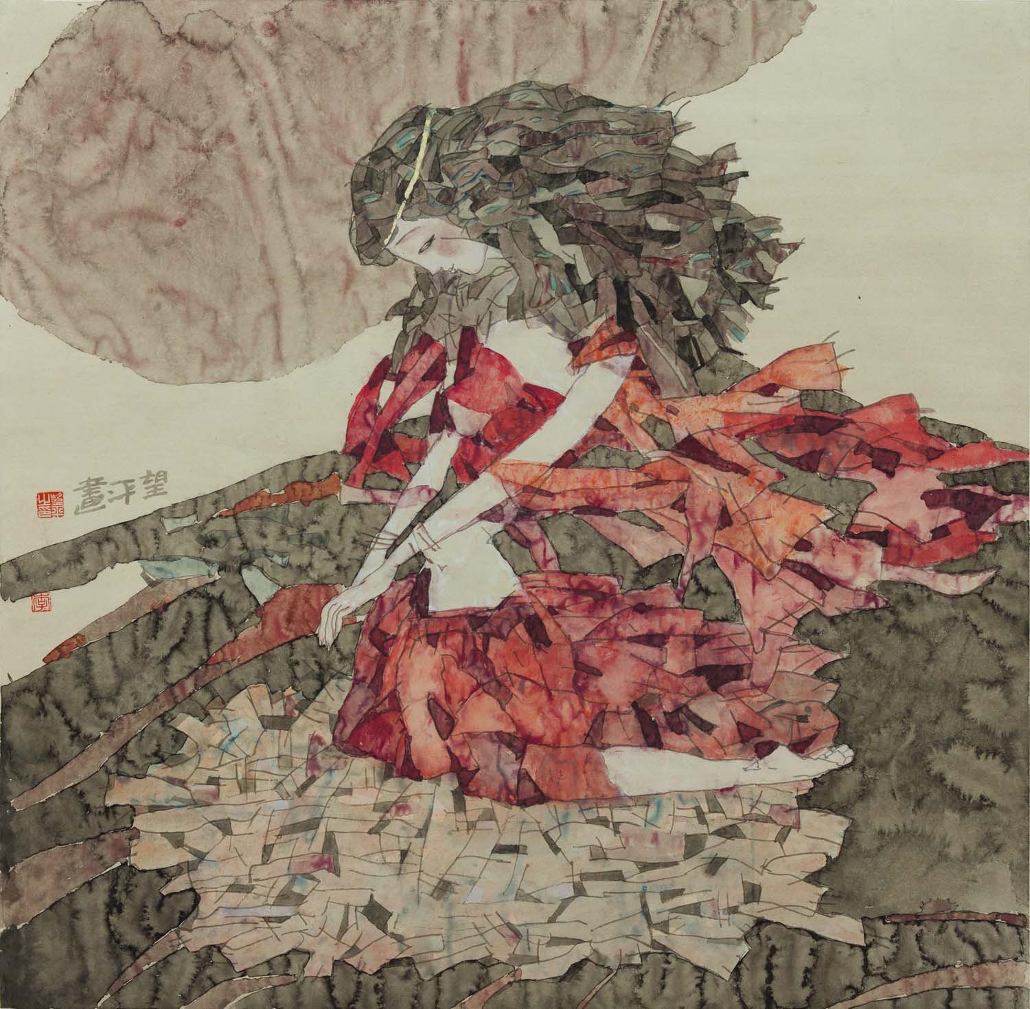 风乍起   680x680cm