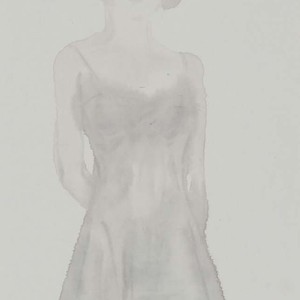 雯  34cm×68cm  生宣水墨 2015年