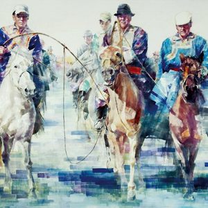 蒙古人110乘145厘米 2008年