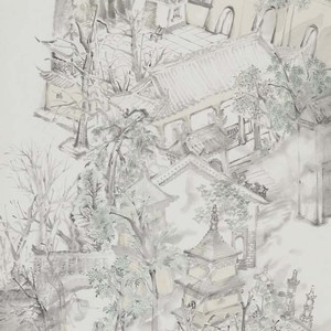 a1《长安护国兴教寺》68×136cm