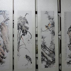 花鸟四条屏