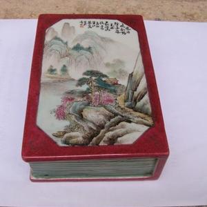 粉彩瓷书
