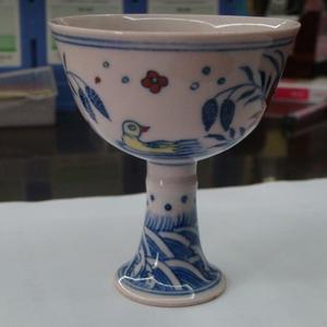 桃红胎斗彩小杯