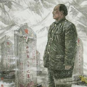 守望天山-为陈俊贵同志造像
