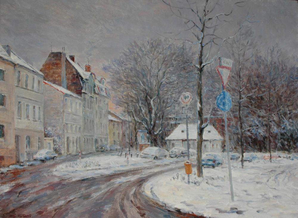 193波恩的冬天Winter of Bonn  (Oil on canvas)2009年