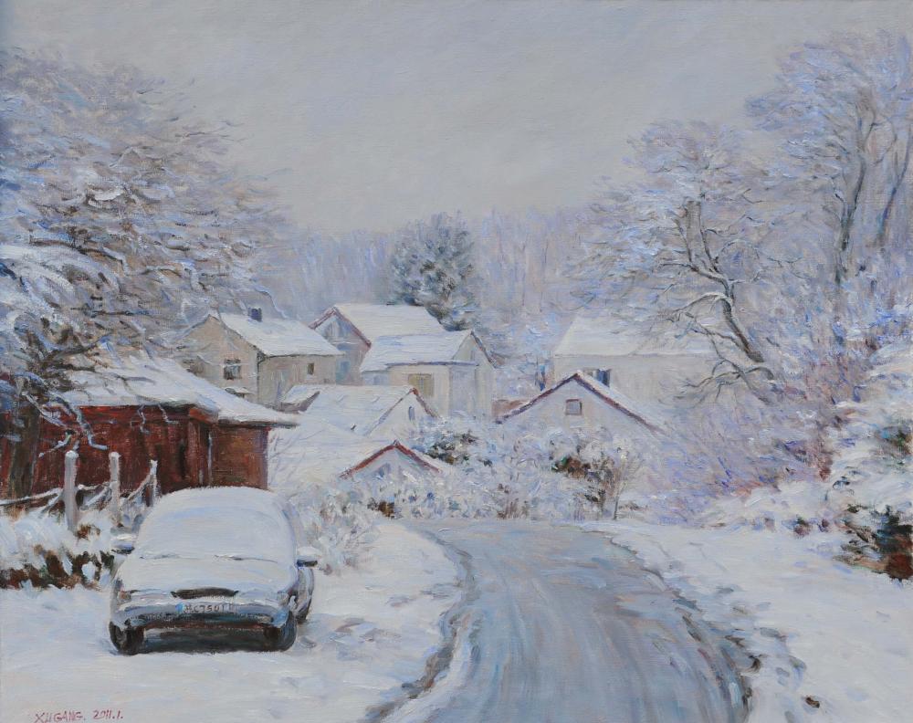 226雪霁  (Oil on canvas) 2011年