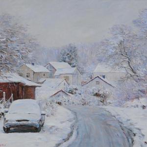 226雪霁  (Oil on canvas) 2011年