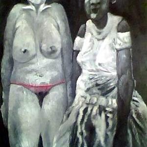 着衣女夫