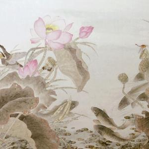 荷花鲤鱼