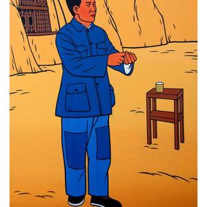 毛泽东1942年在延安