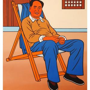 毛泽东1948年在西柏坡
