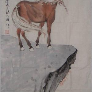 杨仁帮国画作品-高瞻远瞩