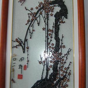 豆画制作【梅】