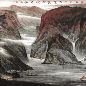 浮云载山山欲行