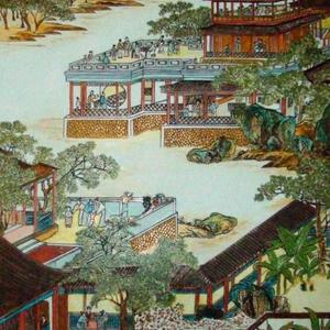 [一把刻章刀刻成,油漆着色作品